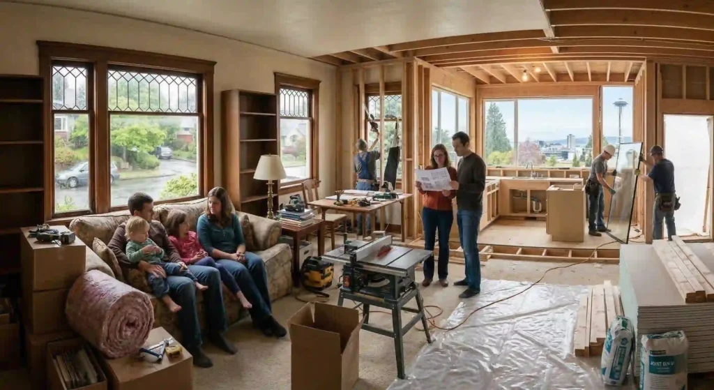 home addition in progress