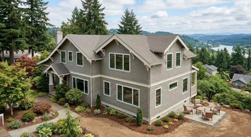 Completed home addition seamlessly matching an Oregon City house