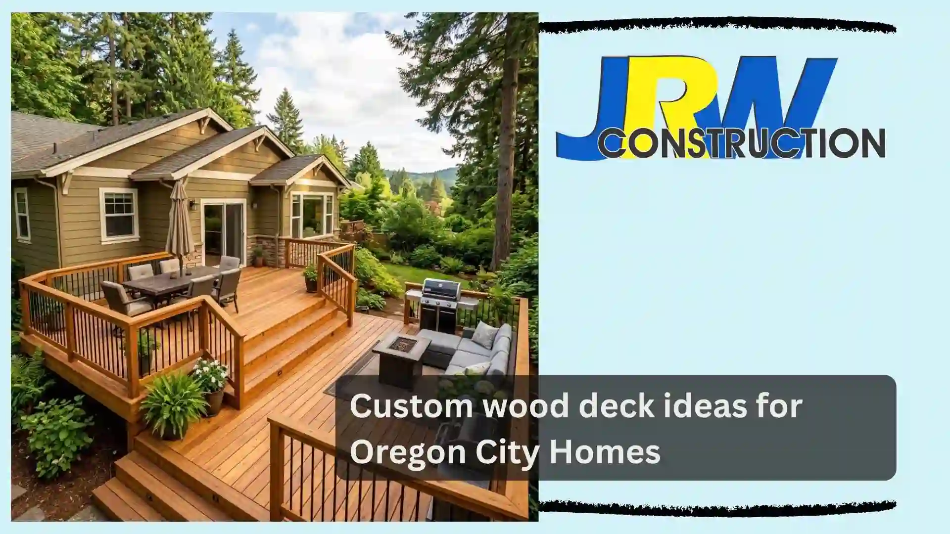Custom wood deck ideas for Oregon City Homes